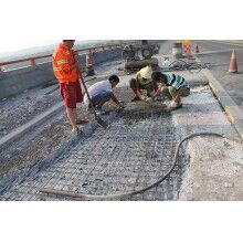 湖北黃岡加油站、服務區混凝土微表病害使用快速修補料
